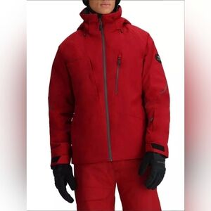 Obermeyer Men's M Rustic Red Raze Hooded Ski Snowboard Winter Jacket NWT